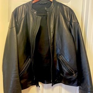 Men’s Coach Racer black leather jacket XL